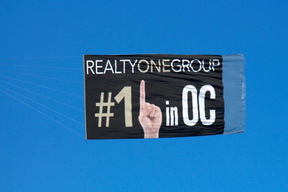 A banner with the number one in real estate.