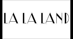A black and white image of the logo for la la land.